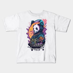 hugs kisses animal astronaut fantasy design Kids T-Shirt